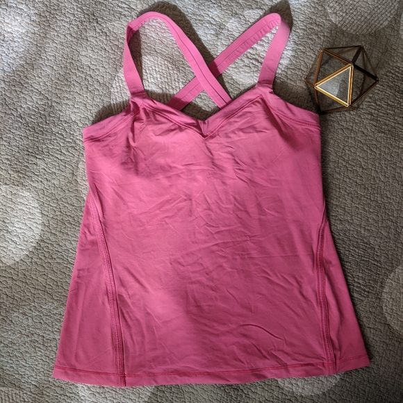 lululemon athletica Tops - Lululemon Pink Razorback Running Tank, 10
